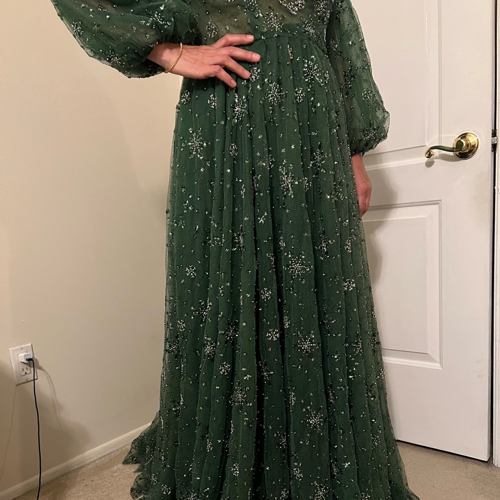 long designed dress